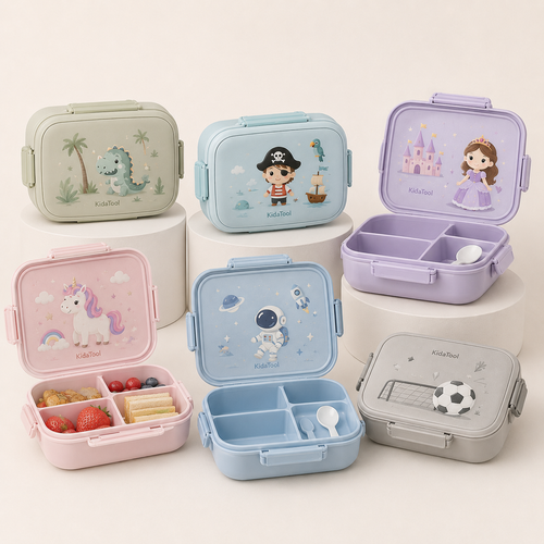 KidaBox — univers KidaTool pastel, visuel de personnalisation non contractuel