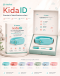 KidaID par KidaTool, bracelet d’identification enfant avec nom et téléphone
